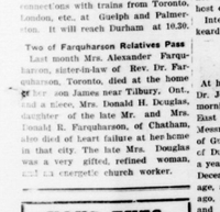 Two of Farquharson Relatives Pass