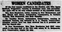 Women Candidates