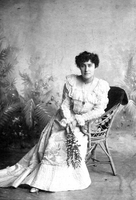 E. Pauline Johnson in evening dress